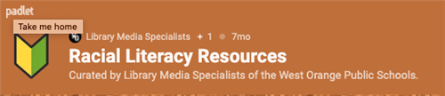 Padlet-Racial Literacy 